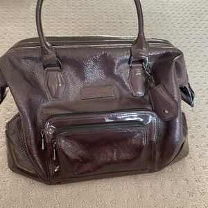Glossy leather Longchamp dr style bag
